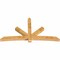 Ekena Millwork Alberta Rough Sawn Timber Gable Bracket, Western Red Cedar, 108"W x 58"H x 6"D x 6"F, 13/12 Pitch GBW108X58X0606ALB00RWR - alternate 5